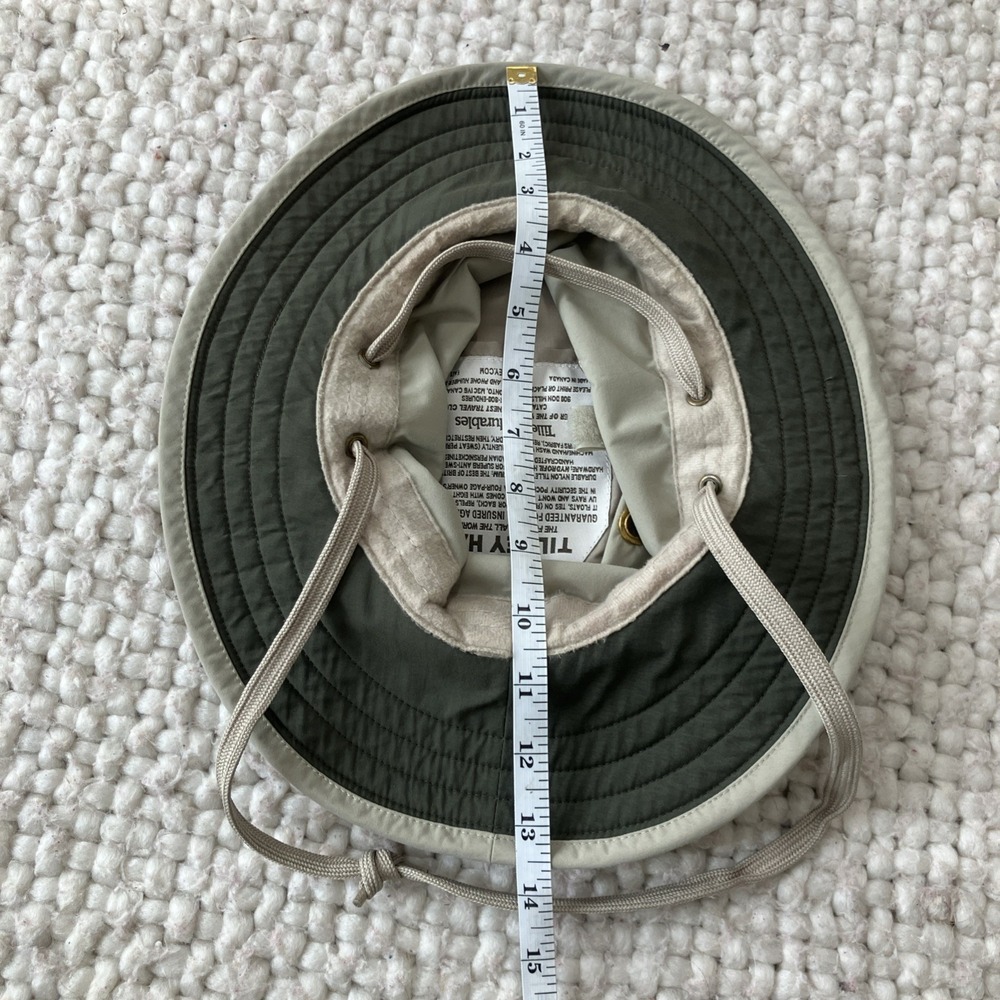 Tilley Hat Tan 6 7/8 Outdoor Fishing Safari Bucket Hat - Picture 7 of 8